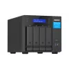 QNAP TVS-H474 NAS Tower Intel® Pentium® G7400 8 GB DDR4 0 TB QuTS hero Schwarz