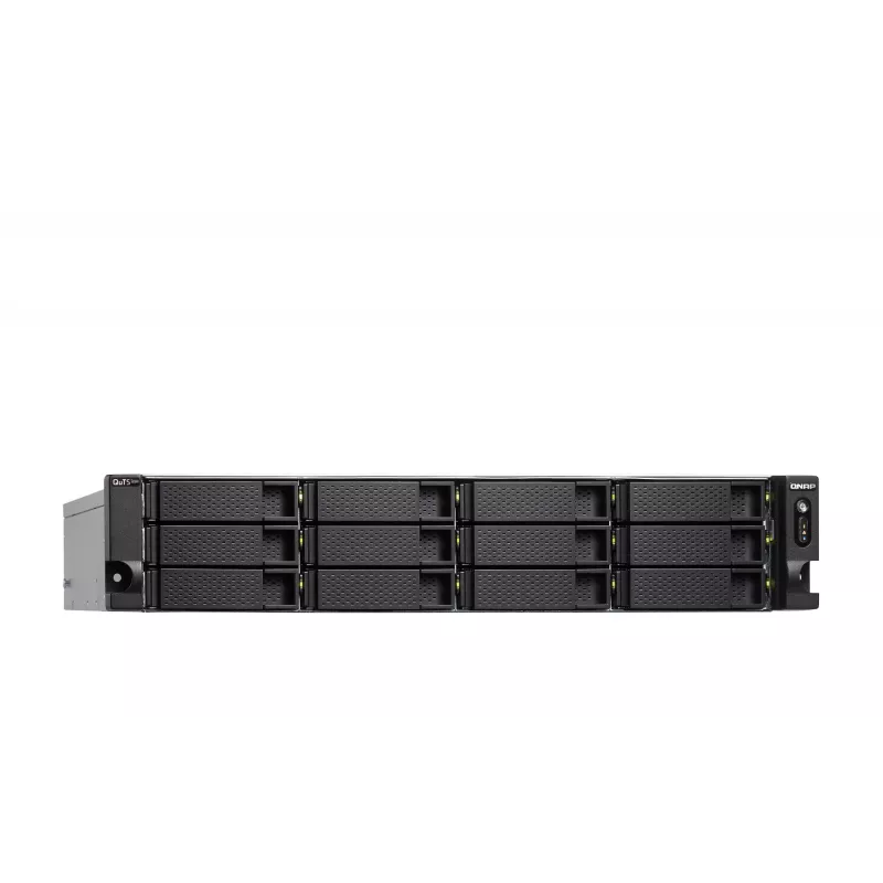 QNAP TS-H1886XU-RP-R2 NAS Rack (3U) Intel® Xeon® D D-1622 32 GB DDR4 0 TB QuTS hero Schwarz, Grau