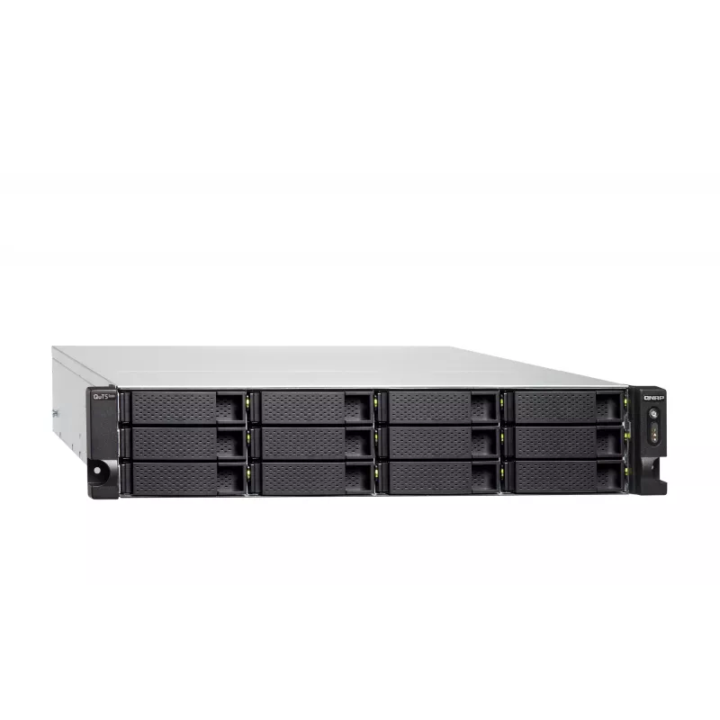 QNAP TS-H1886XU-RP-R2 NAS Rack (3U) Intel® Xeon® D D-1622 32 GB DDR4 0 TB QuTS hero Schwarz, Grau
