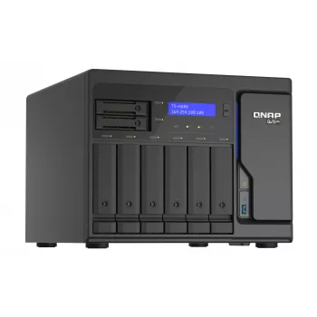 QNAP TS-h886 NAS Tower Intel® Xeon® D D-1602 8 GB DDR4 0 TB QuTS hero Schwarz