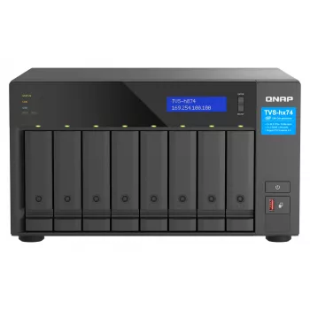 QNAP TVS-H874T-I7-32G NAS/Storage Server Tower Intel® Core™ i7 32 GB DDR4 0 TB QNAP QTS Schwarz