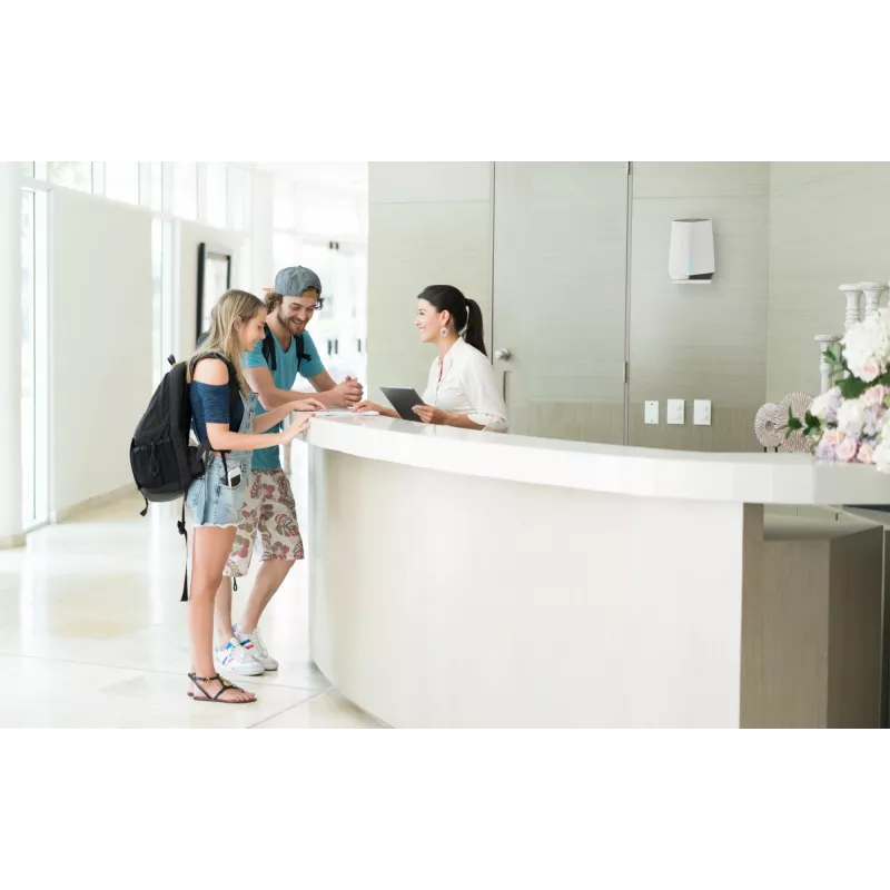 NETGEAR Orbi Pro WiFi 6 Tri-band Mesh System (SXK80) Tri-band (2.4 GHz / 5 GHz / 5 GHz) Wi-Fi 6 (802.11ax) Grau, Weiß 9 Intern