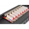 DIGITUS Patch Panel CAT6A geschirmt, 8-Port 1/2U, 10-Zoll-Rack-Einbau, schwarz RAL 9005