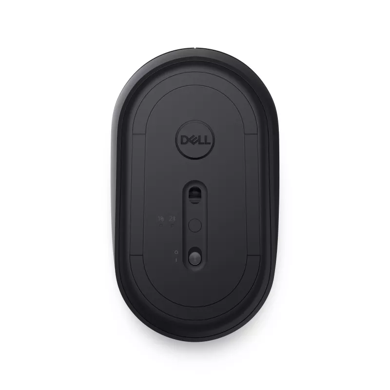 DELL Mobile Wireless Mouse – MS3320W - Schwarz, beidhändig, optisch, RF Wireless + Bluetooth, 1600 DPI, Schwarz