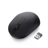 DELL Mobile Wireless Mouse – MS3320W - Schwarz, beidhändig, optisch, RF Wireless + Bluetooth, 1600 DPI, Schwarz