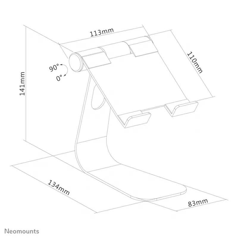 Neomounts DS15-050SL1 Tablet-Ständer bis 11 Zoll - klappbar - universell