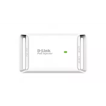 D-Link 15,4 W Gigabit PoE-Injektor, Gigabit Ethernet, 10,100,1000 Mbit/s, 10/100/1000, IEEE 802.3, IEEE 802.3ab, IEEE 802.3af, IEEE 802.3u, Weiß, 100 m