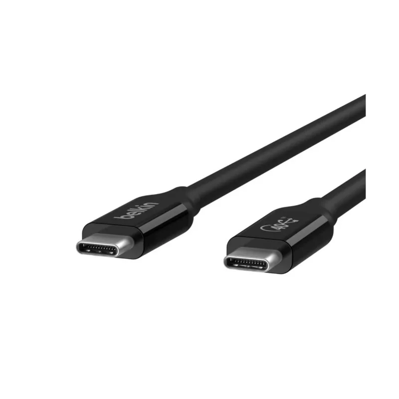 BELKIN USB4-Kabel USB-C / USB-C 40 Gbit/s 100 W 0,8 m Schwarz