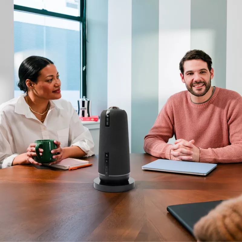 Owl Labs Meeting Owl 4+ Stand, Konferenzsystem, Passiver Halter, Schreibtisch, Schwarz