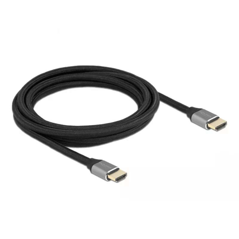 DELOCK Ultra High Speed HDMI-Kabel - A Stecker / A Stecker - 48 Gbps 8K 60 Hz - 3 m - Grau