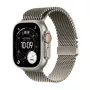 APPLE Watch Ultra 3 (2025) 5G 49 mm Natural Titanium Gehäuse mit Natural Titanium Milanese Loop S