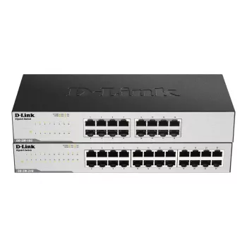 D-Link GO-SW-24G Unmanaged L2 Gigabit Ethernet (10/100/1000) 1U Schwarz