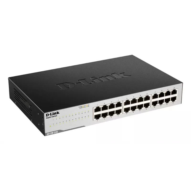 D-Link GO-SW-24G Unmanaged L2 Gigabit Ethernet (10/100/1000) 1U Schwarz