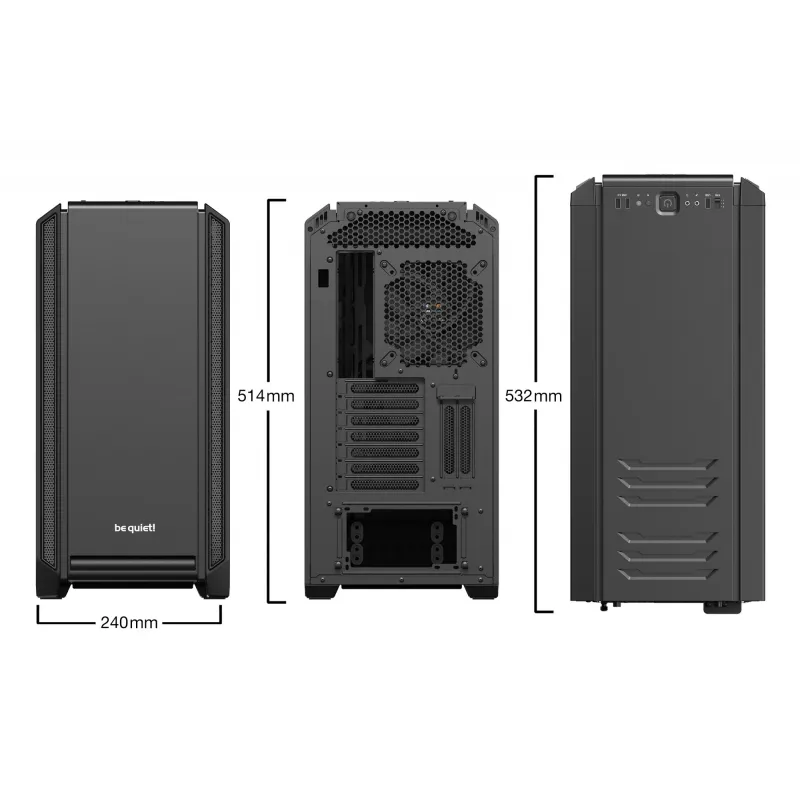 be quiet Silent Base 601 Window Midi Tower Schwarz