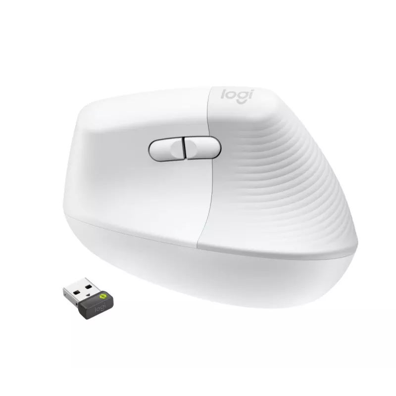 LOGITECH Wireless Mouse Lift for Business Rechtshänder Off-White