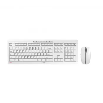 CHERRY Stream Desktop Recharge Tastatur Maus enthalten Universal RF Wireless QWERTY Englisch Grau