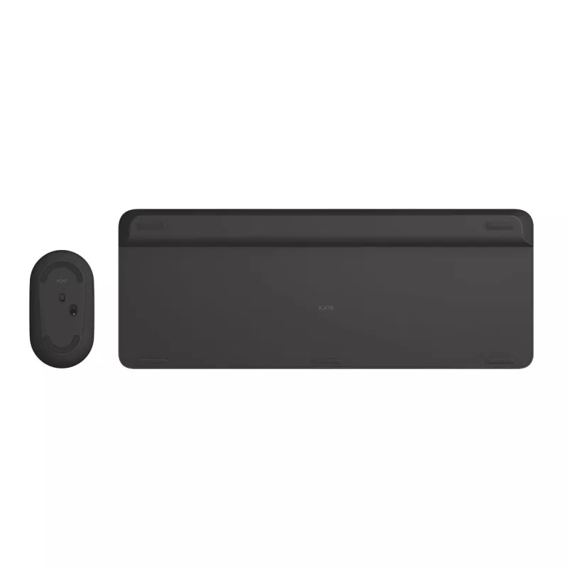 LOGITECH Schlankes kabelloses Tastatur- und Maus-Set MK470 - Graphit - AZERTY Belgisch