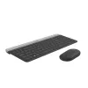 LOGITECH Schlankes kabelloses Tastatur- und Maus-Set MK470 - Graphit - AZERTY Belgisch