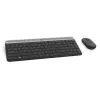 LOGITECH Schlankes kabelloses Tastatur- und Maus-Set MK470 - Graphit - AZERTY Belgisch