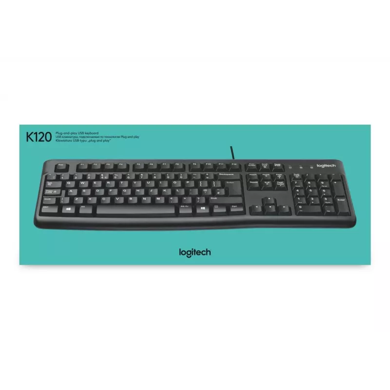 LOGITECH Tastatur K120 - Azerty Belgisch