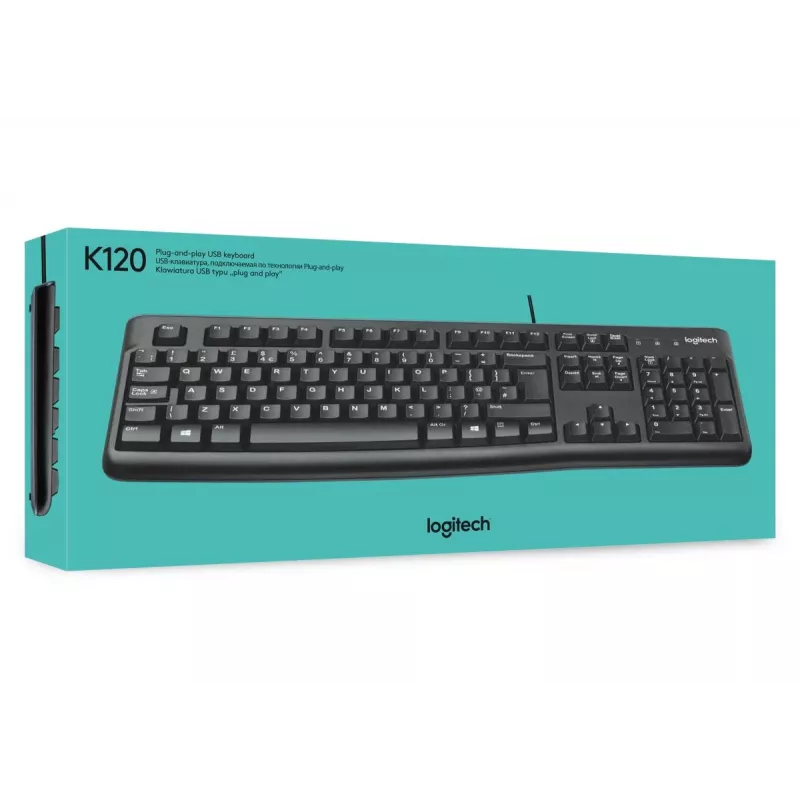 LOGITECH Tastatur K120 - Azerty Belgisch