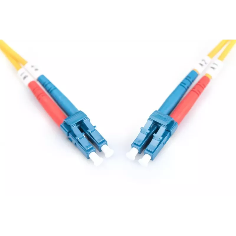 DIGITUS Glasfaser-Patchkabel, LC auf LC OS2, Singlemode 09/125 µ, Duplex, Länge 10 m