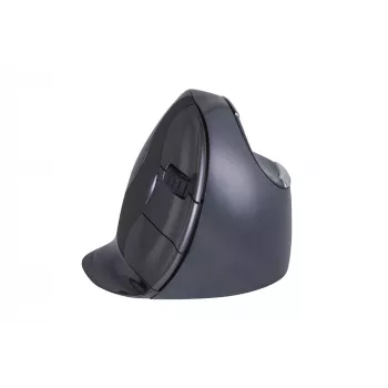 BakkerElkhuizen Evoluent D Medium Wireless, rechtshändig, vertikales Design, Laser, RF Wireless, 3200 DPI, Schwarz