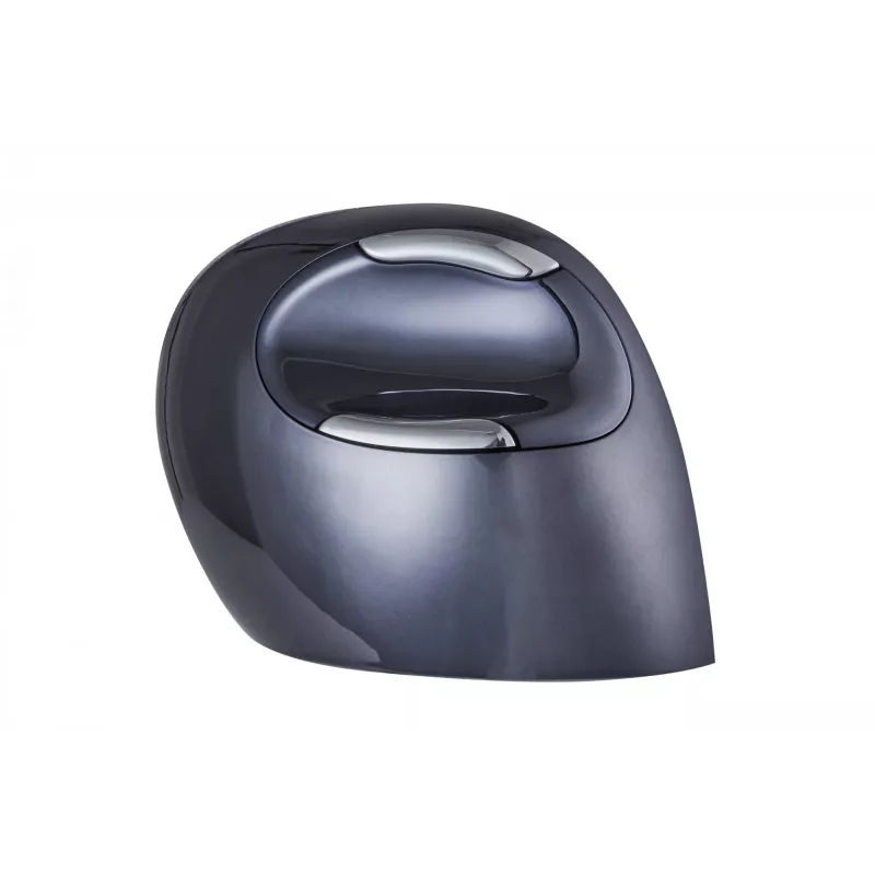 BakkerElkhuizen Evoluent D Medium Wireless, rechtshändig, vertikales Design, Laser, RF Wireless, 3200 DPI, Schwarz