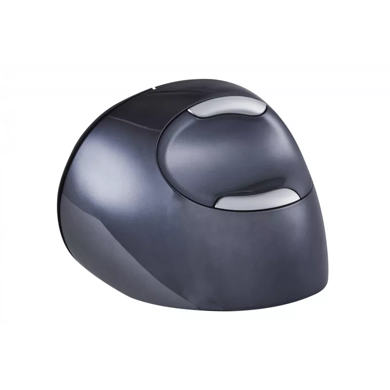 BakkerElkhuizen Evoluent D Medium Wireless, rechtshändig, vertikales Design, Laser, RF Wireless, 3200 DPI, Schwarz