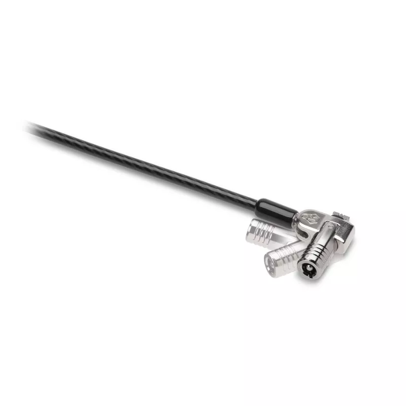 Kensington NanoSaver Keyed Dual Head Laptop-Schloss, 1,8 m, Kensington, Schlüssel, Kohlenstoffstahl, Schwarz, Edelstahl