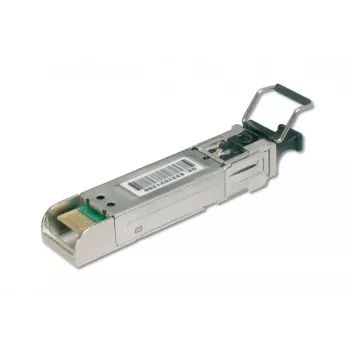 DIGITUS HP-kompatibles 1,25-Gbps-SFP-Modul, bis zu 550 m Multimode, LC-Duplex-Stecker, 1000Base-SX, 850 nm