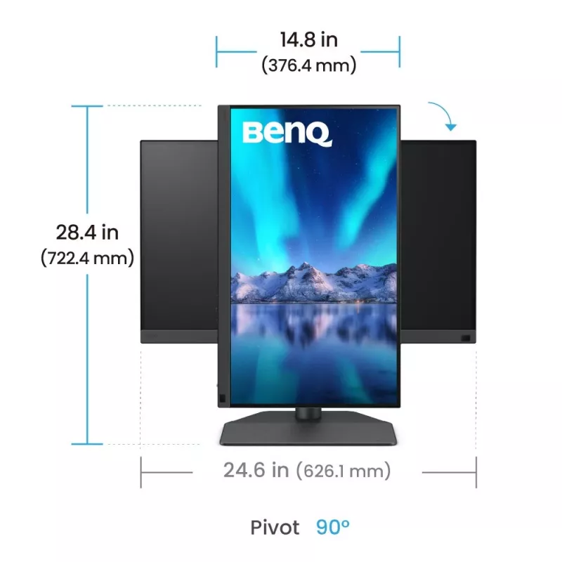 BenQ SW242Q Computer-Monitor 61,2 cm (24,1 Zoll) 2560 x 1600 Pixel WQXGA LED Schwarz