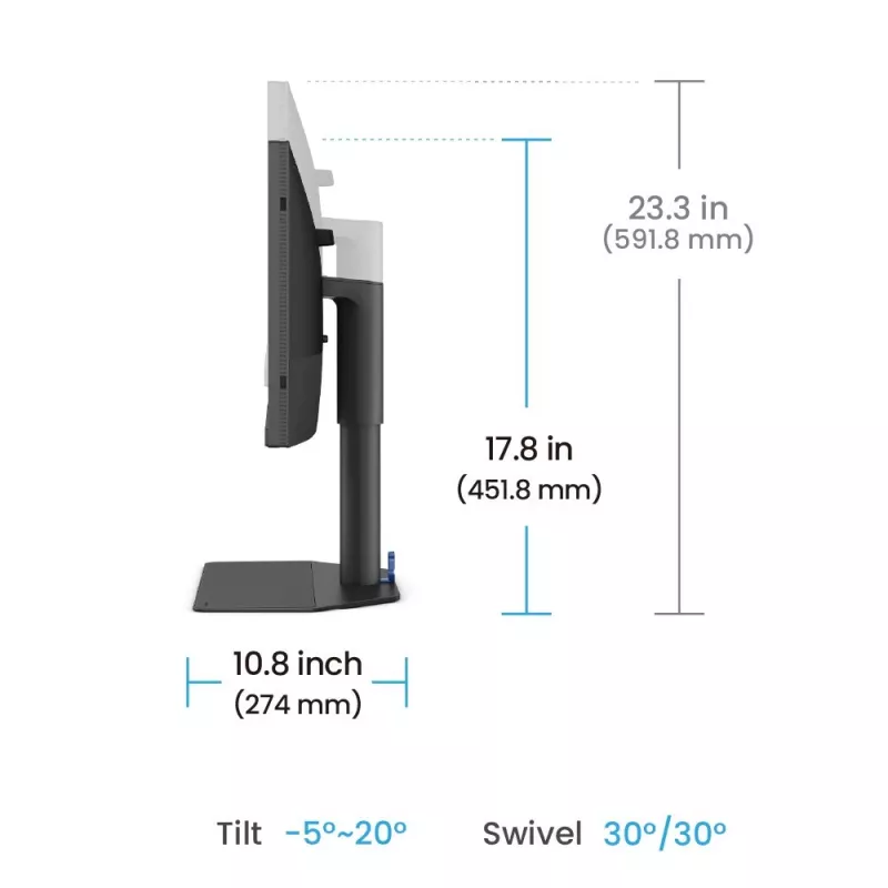 BenQ SW242Q Computer-Monitor 61,2 cm (24,1 Zoll) 2560 x 1600 Pixel WQXGA LED Schwarz