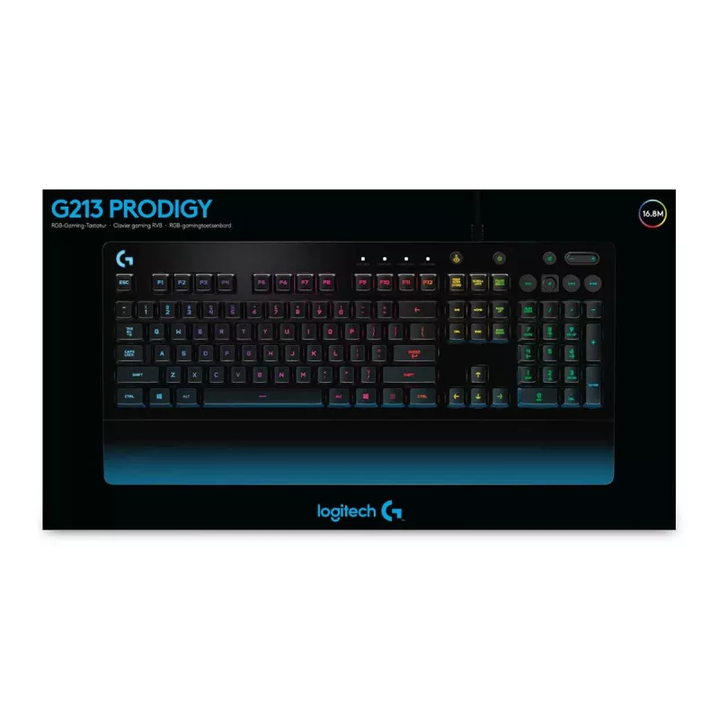 LOGITECH G213 Prodigy Gaming-Tastatur USB - Azerty Belgisch
