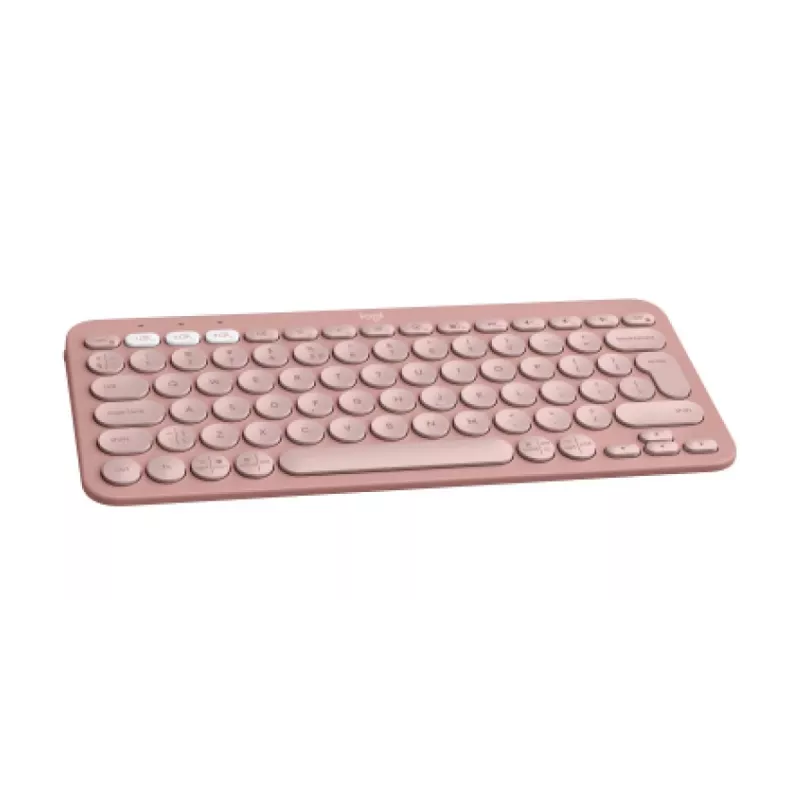 LOGITECH Pebble Keys 2 K380s - Kompakte Bluetooth-Tastatur - Tonal Rose - Qwerty Int