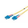 DIGITUS Glasfaser-Patchkabel, SC auf SC OS2, Singlemode 09/125 µm, Duplex, Länge 2 m