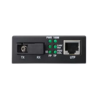 DIGITUS Medienkonverter, Singlemode, BiDi, WDM Gigabit Ethernet, Tx1310nm / Rx1550nm SC-Stecker, bis zu 20 km