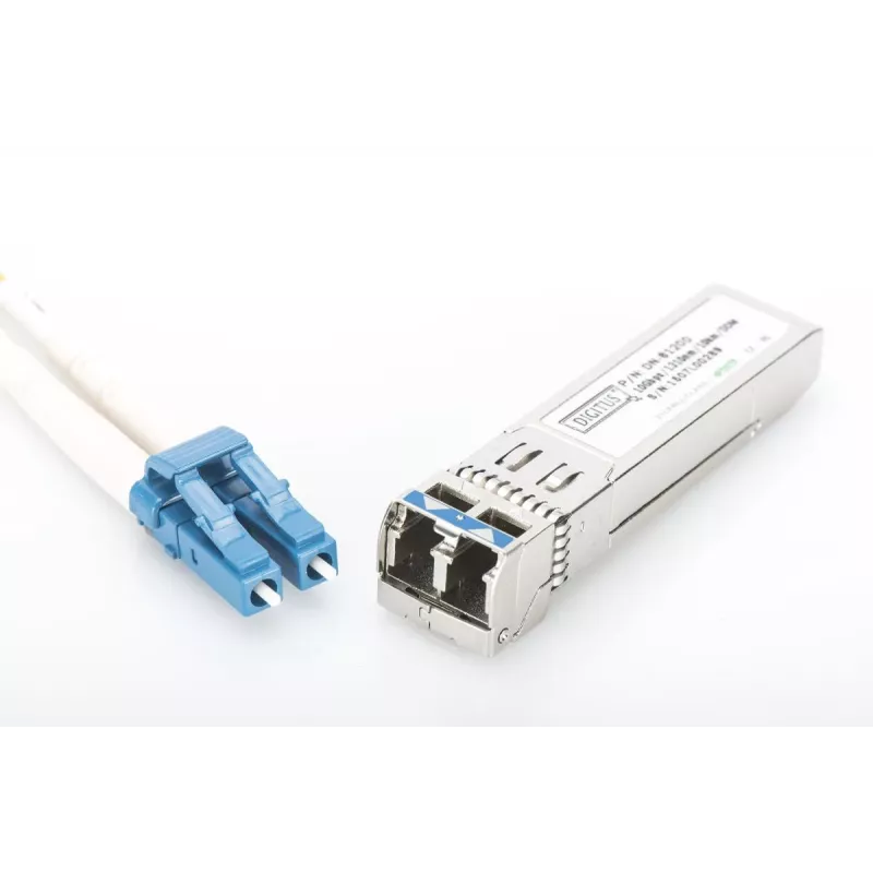 DIGITUS SFP+ 10G MM 850nm 300m mit DDM LC-Stecker, Verlustleistung < 1 W, 850nm VCSEL-Laser