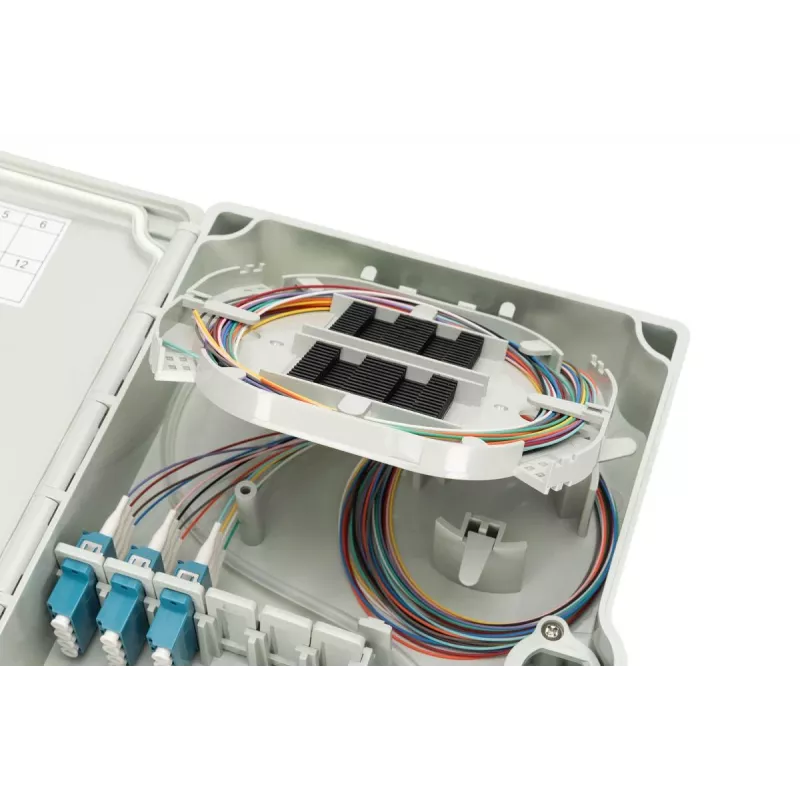 Digitus FTTH/FTTB Verteilerbox vormontiert OS2 12 Fasern LC/PC