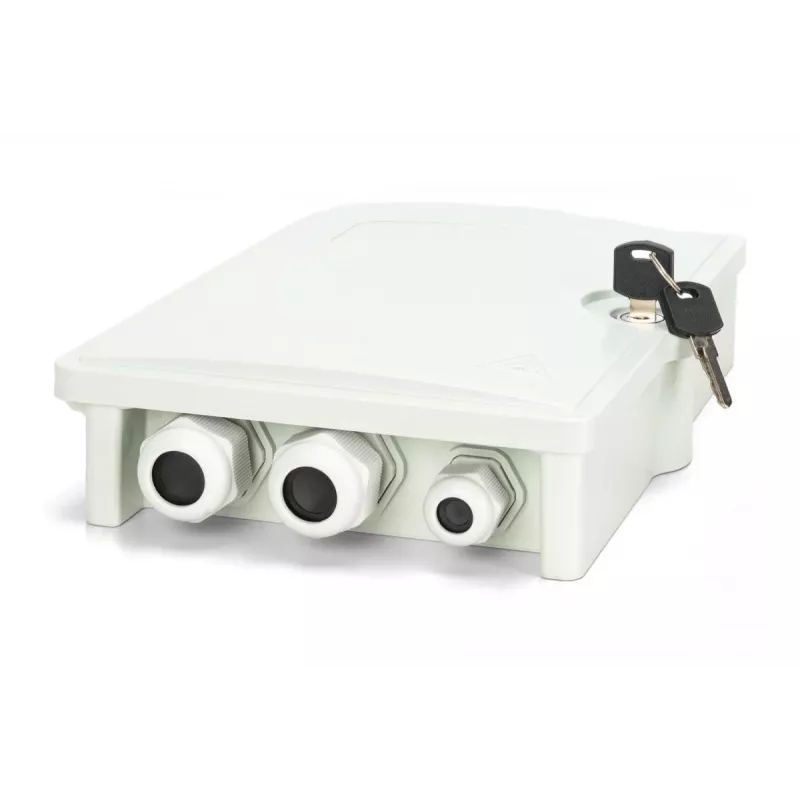 DIGITUS FTTH Verteilerbox - Singlemode LC-APC vorkonfektionierte Kupplungen Pigtails