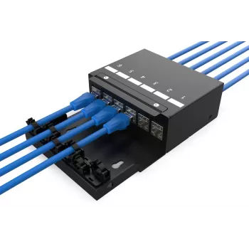 DIGITUS Consolidation Point Box – 6 Ports Keystone-Module mit smartem Kabelmanager