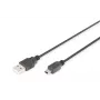 DIGITUS USB 2.0 Verbindungskabel, Typ A - Mini B (5-polig) M/M, 1m, USB 2.0 konform, schwarz