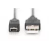 DIGITUS USB 2.0 Verbindungskabel, Typ A - Mini B (5-polig) M/M, 1m, USB 2.0 konform, schwarz