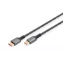 DIGITUS PREMIUM DisplayPort 2.1 Verbindungskabel - M/M 1m 16K UHD 80G Aluminiumgehäuse