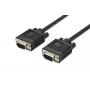 DIGITUS VGA Monitor-Anschlusskabel, HD15 M/M, 5m 3Coax/7C, 2x Ferrit schwarz