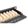 DIGITUS Patchpanel CAT6 Ungeschirmt 24-Port Mit Shutter - Schwarz