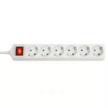 Lindy 73103 Stromverteiler 6 AC Ausgänge Indoor Weiß