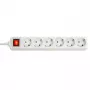 Lindy 73103 Stromverteiler 6 AC Ausgänge Indoor Weiß