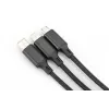 DIGITUS 3-in-1 Ladekabel USB-A – Lightning + Micro-B + Type-C 1 m