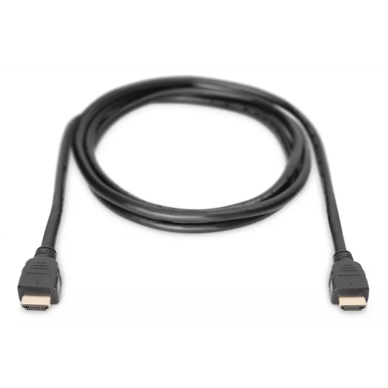 DIGITUS HDMI Ultra-High-Speed-Verbindungskabel, Typ A M/M, 2 m mit Ethernet, UHD 8K 60p, Schwarz